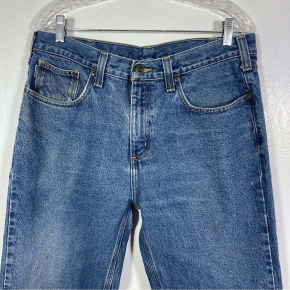 Carhartt Relaxed Fit Jeans, Size 35x30. Minor Stains, In good used condition! - Picture 3 of 7